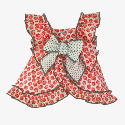 VESTIDO BEBE NIÑA MANZANAS