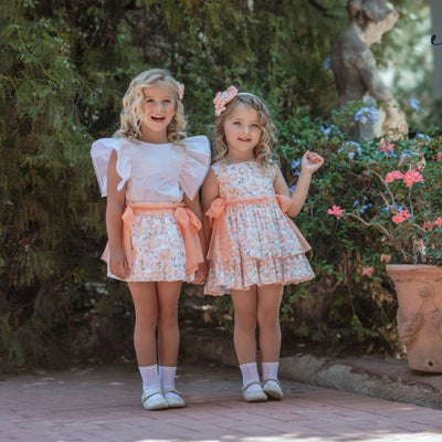 VESTIDO PARA BEBE NIÑA ESTAMPADO MELOCOTÓN
