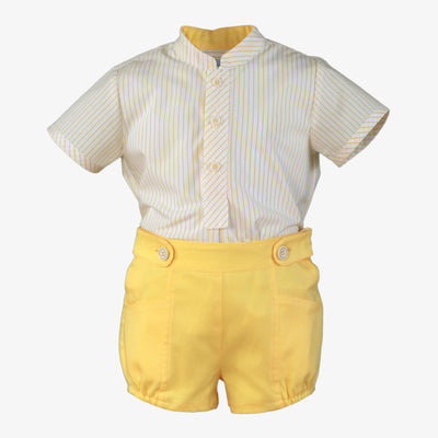 CONJUNTO PARA BEBE NIÑO AMARILLO