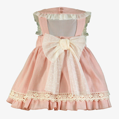 VESTIDO INFANTIL CEREMONIA ROSA PALO