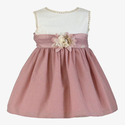 VESTIDO INFANTIL CEREMONIA PALO DE ROSA