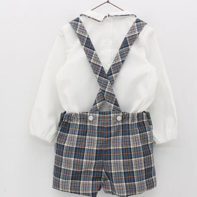 CONJUNTO CUADROS CAMISA AZUL