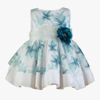 VESTIDO CEREMONIA AZUL VERDOSO