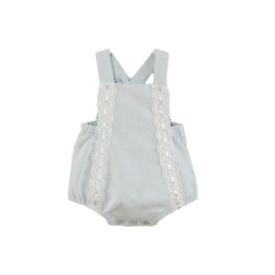 RANITA PARA BEBÉ COLOR CELESTE CON DETALLE DE ENCAJE