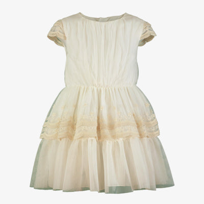 VESTIDO INFANTIL TUL BEIGE