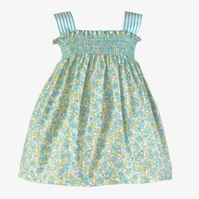 VESTIDO INFANTIL AZUL VERDOSO