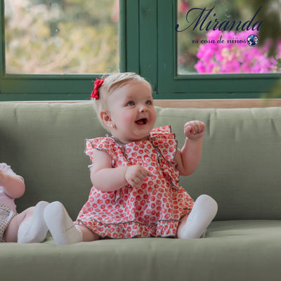 VESTIDO BEBE NIÑA MANZANAS