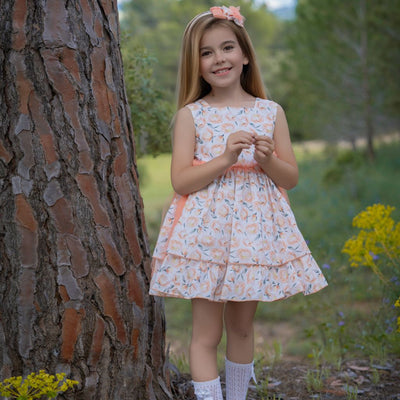 VESTIDO INFANTIL ESTAMPADO MELOCOTON