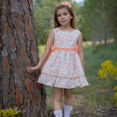 VESTIDO INFANTIL ESTAMPADO MELOCOTON