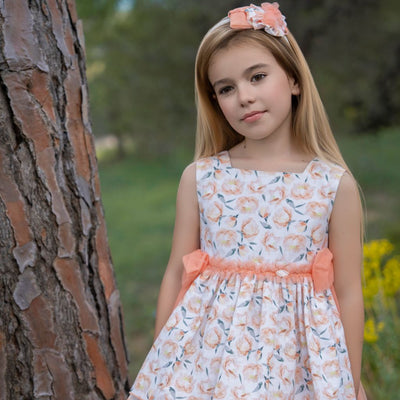 VESTIDO INFANTIL ESTAMPADO MELOCOTON