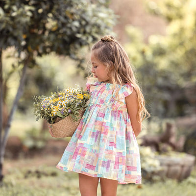 VESTIDO INFANTIL FAMILIA CORALES