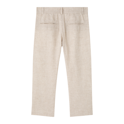 PANTALÓN DE VESTIR CON BOLSILLOS LATERALES Y CINTURILLA AJUSTABLE