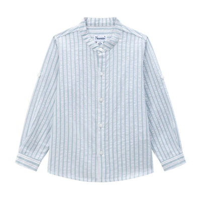 CAMISA MANGA LARGA VERDE RAYAS