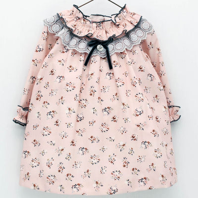 VESTIDO NIÑA ESTAMPADO FLORAL - Menta Moda Infantil