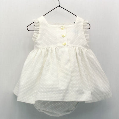 JESUSITO BODOQUE BORDADO CON VALENCIENNES - Menta Moda Infantil