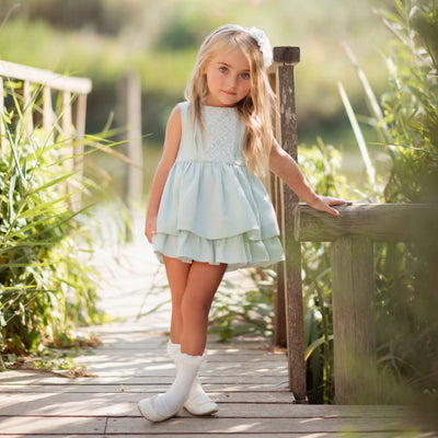 VESTIDO COLOR VERDE PASTEL