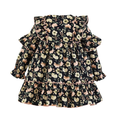 VESTIDO MANGA LARGA NINA ESTAMPADO OTOÑAL - Menta Moda Infantil