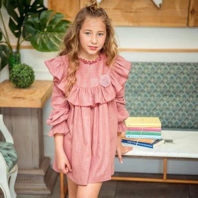 VESTIDO NINA MANGA LARGA FAMILIA ALEGRIA - Menta Moda Infantil