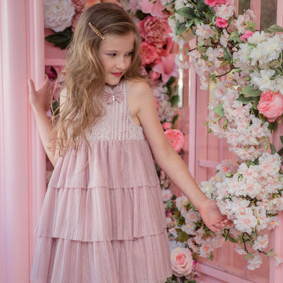 VESTIDO INFANTIL ARMONICA ROSA - Menta Moda Infantil