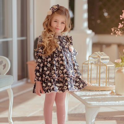 VESTIDO MANGA LARGA NINA ESTAMPADO OTOÑAL - Menta Moda Infantil