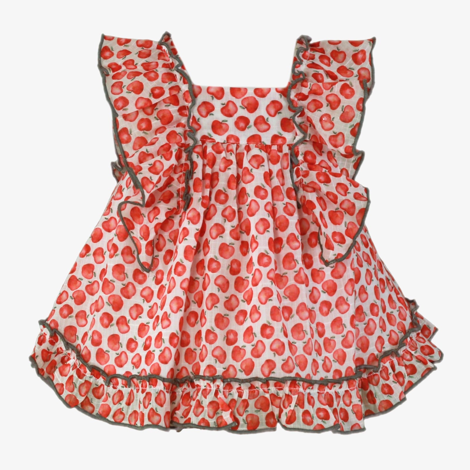 VESTIDO BEBE NIÑA MANZANAS