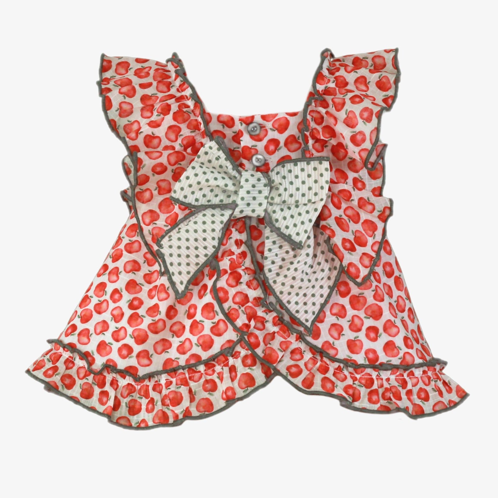 VESTIDO BEBE NIÑA MANZANAS
