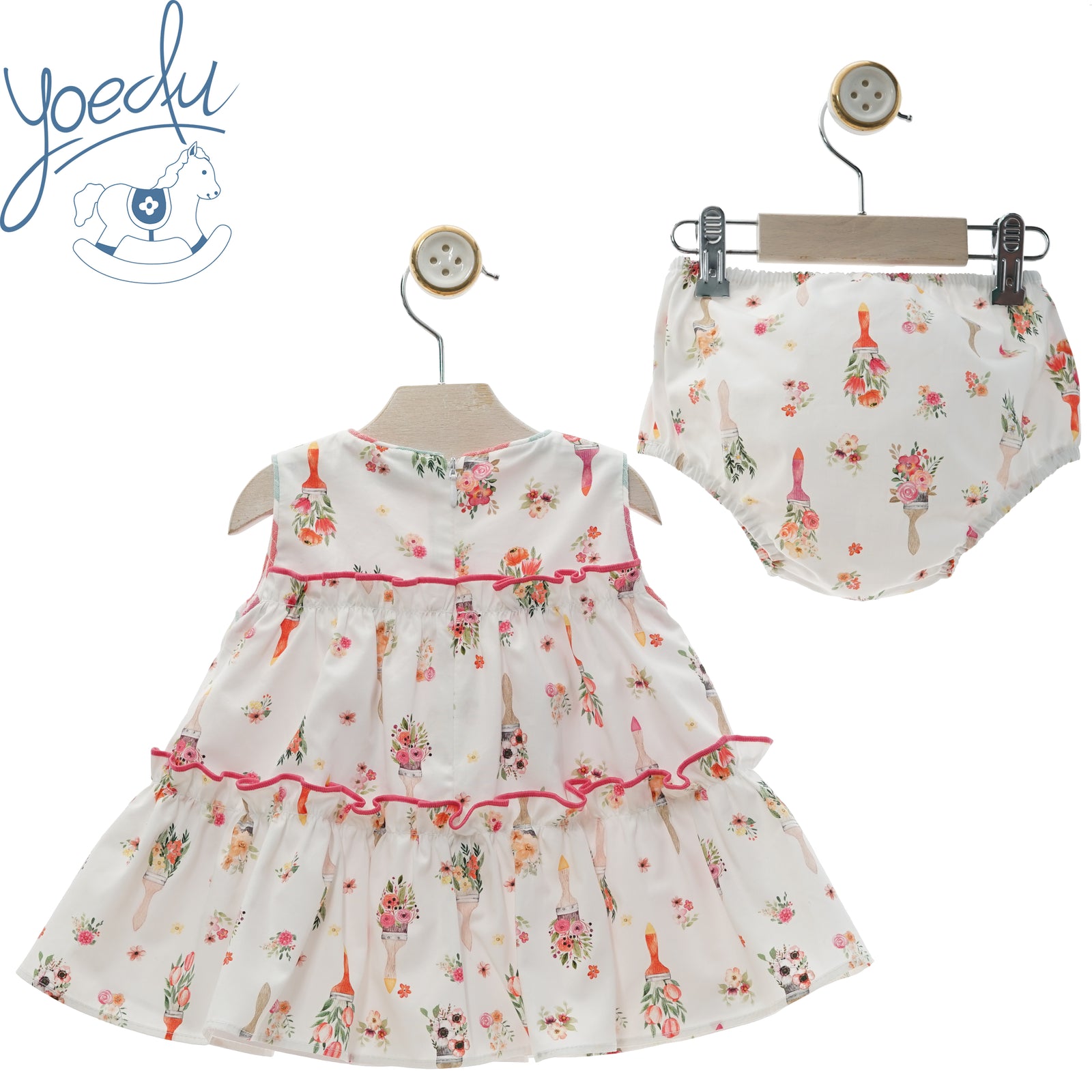 VESTIDO BEBE CON BRAGUITA FAMILIA CARACOLA