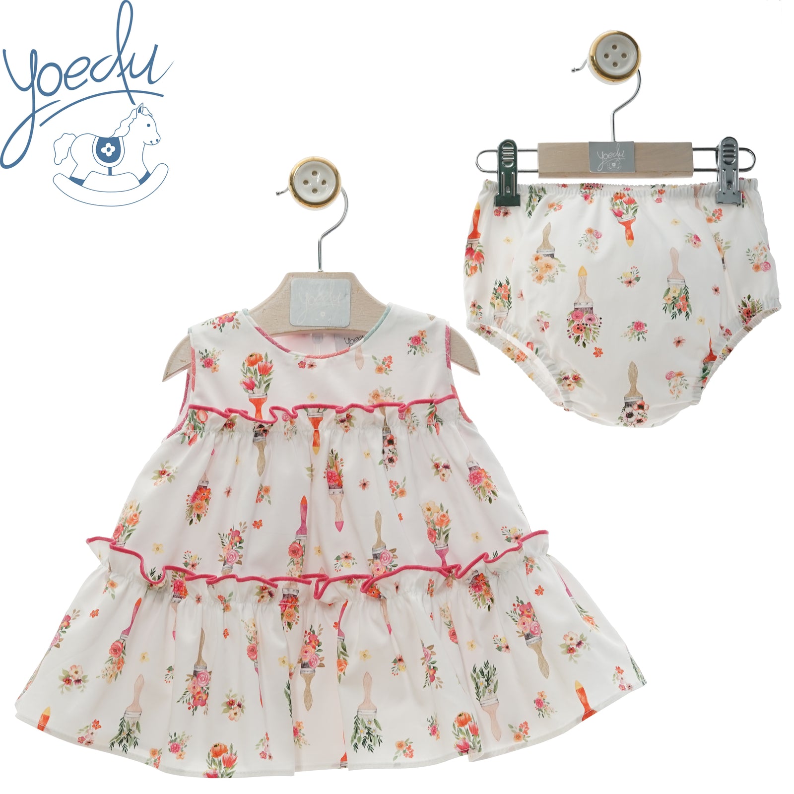 VESTIDO BEBE CON BRAGUITA FAMILIA CARACOLA