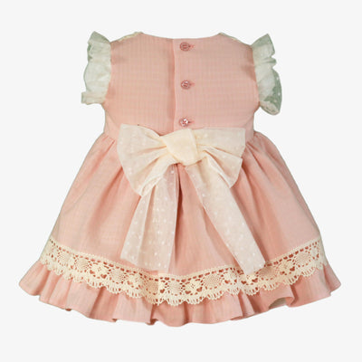 VESTIDO BEBE NIÑA ROSA PALO