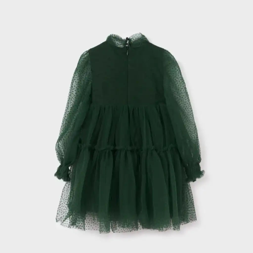 VESTIDO TUL FLOCADO NIÑA