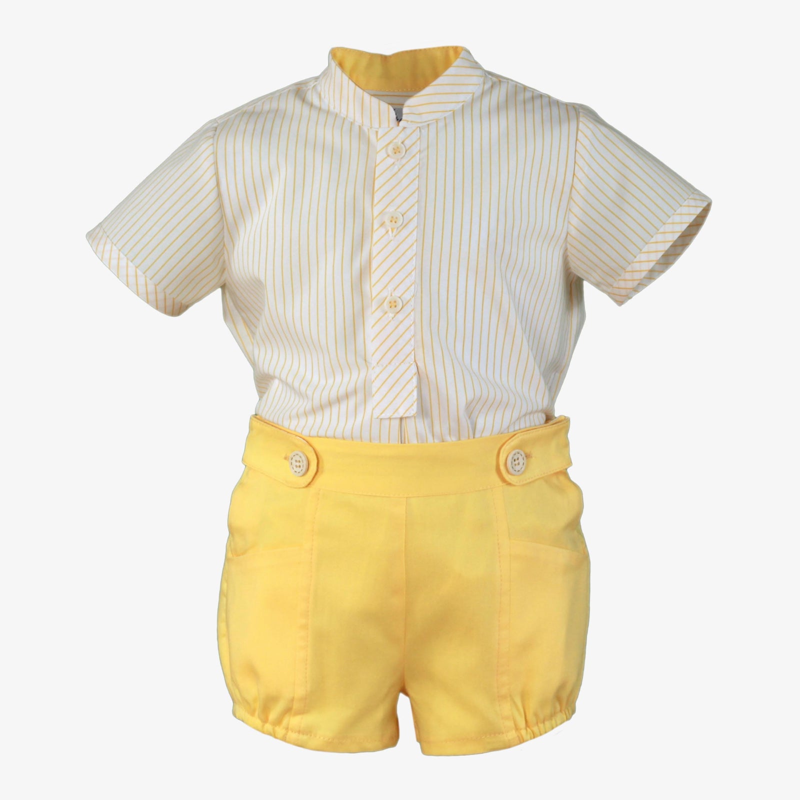 CONJUNTO PARA BEBE NIÑO AMARILLO