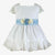 VESTIDO CEREMONIA PLUMETI BLANCO