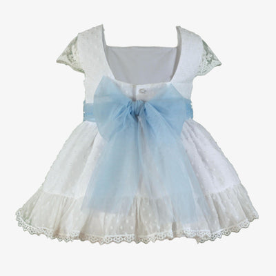 VESTIDO CEREMONIA PLUMETI BLANCO