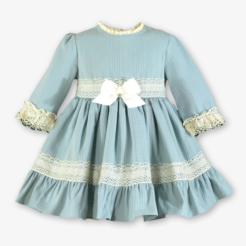 VESTIDO INFANTIL VERDE MENTA