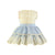 VESTIDO PARA NIÑA COLOR AZUL CON DETALLES DE ENCAJE