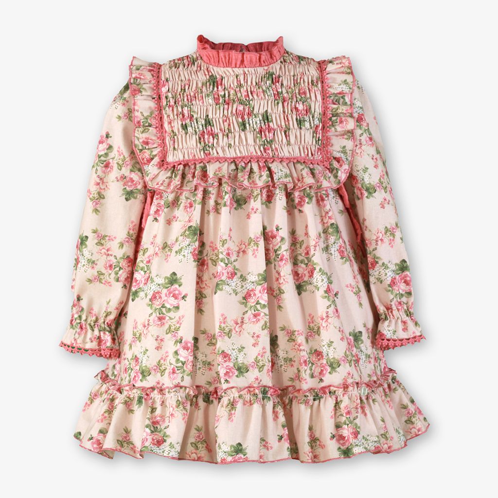 VESTIDO INFANTIL ESTAMPADO ROSAS