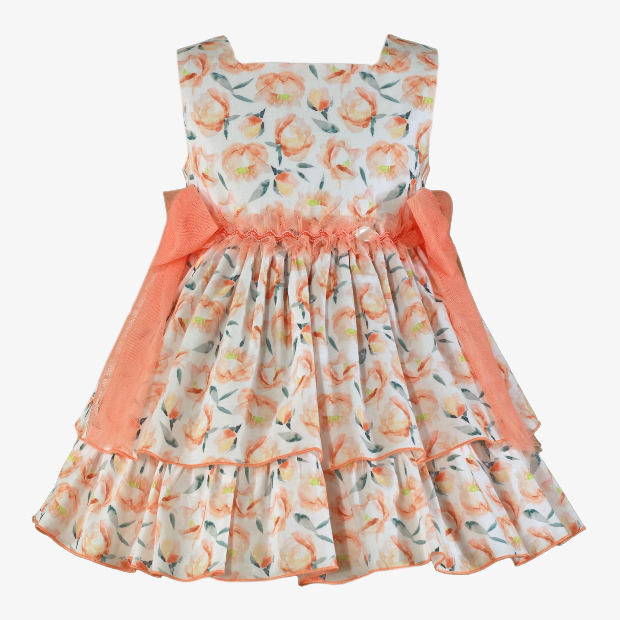 VESTIDO INFANTIL ESTAMPADO MELOCOTON