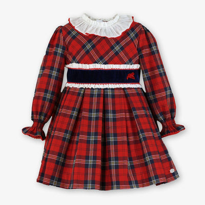 VESTIDO INFANTIL CUADROS ESCOCES