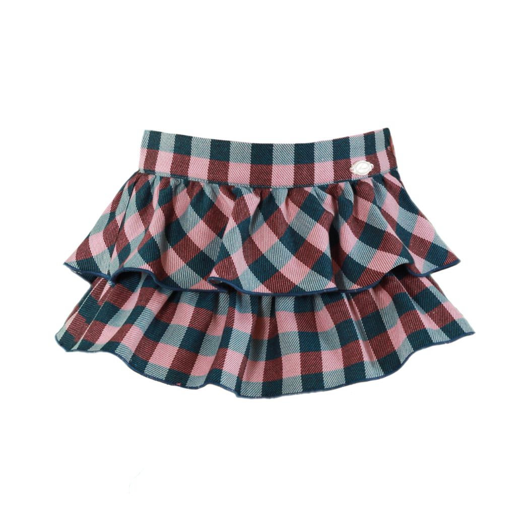 CONJUNTO NIÑA ROSA CUADROS