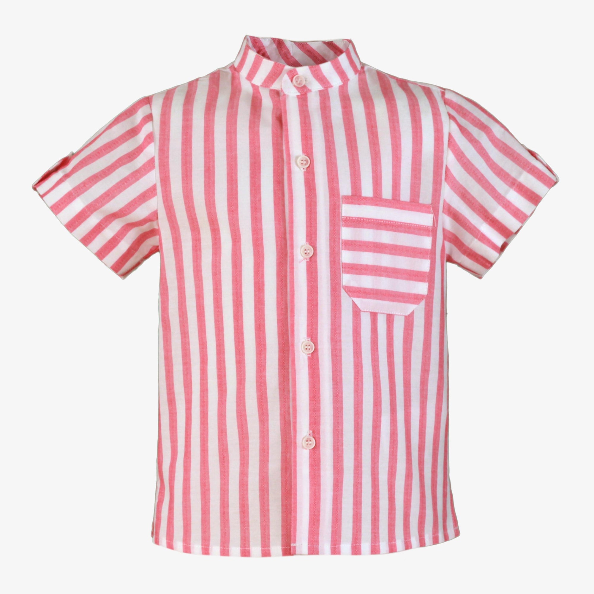 CAMISA CUELLO MAO FRAMBUESA