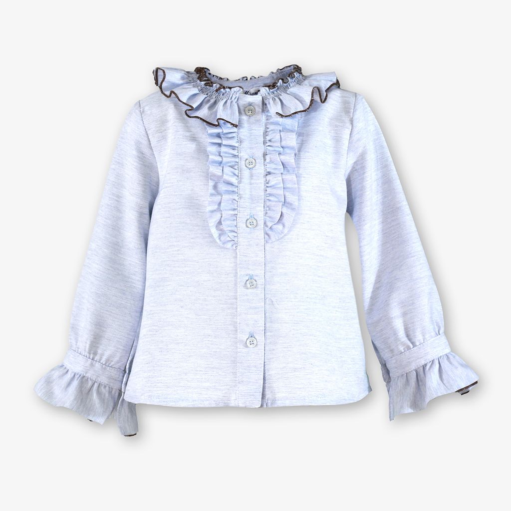 CONJUNTO NINA CAFE Y CELESTE