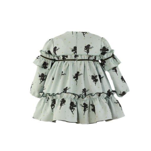 VESTIDO NIÑA MANGA LARGA HADAS Y ESTRELLAS