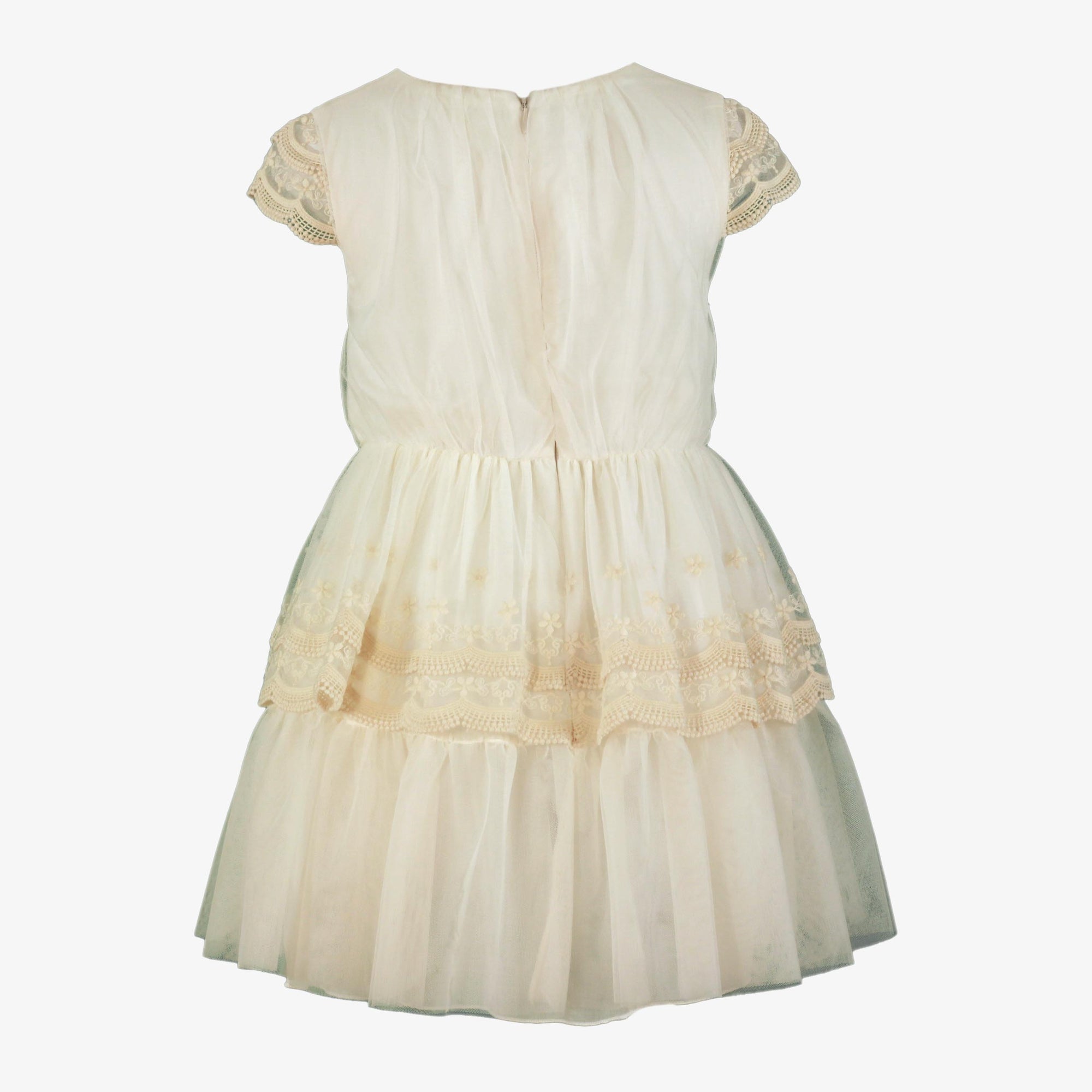 VESTIDO INFANTIL TUL BEIGE