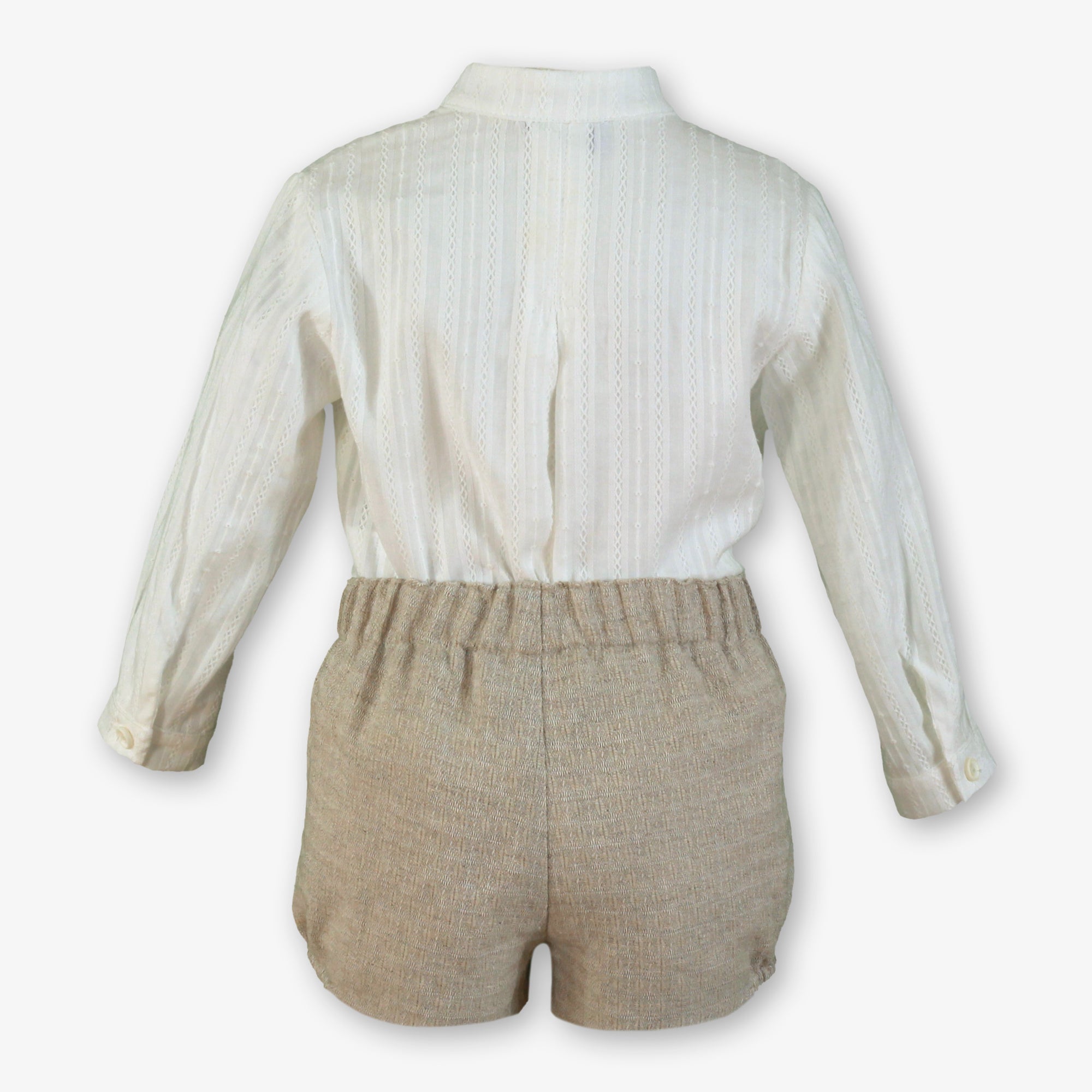 CONJUNTO NIÑO BEIGE TOSTADO