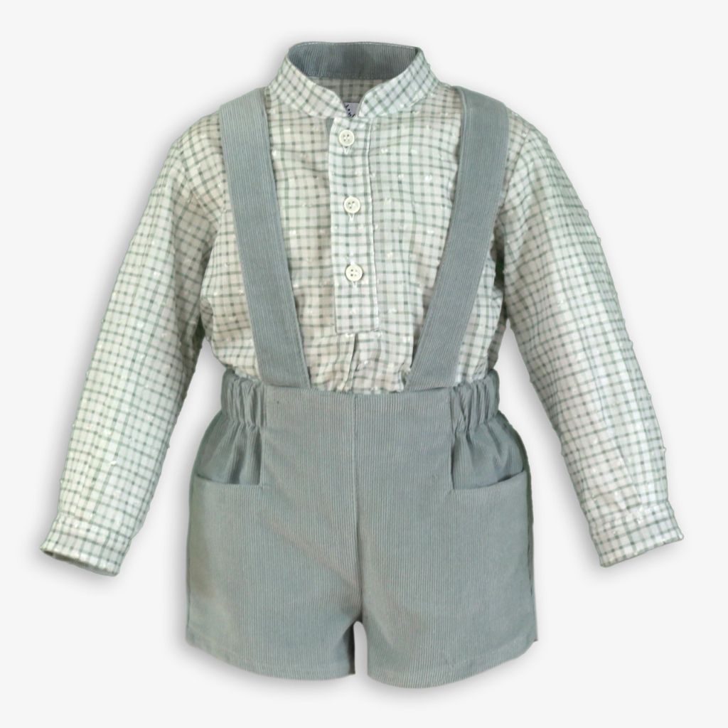 CONJUNTO BEBE TIRANTE VERDE AGUA