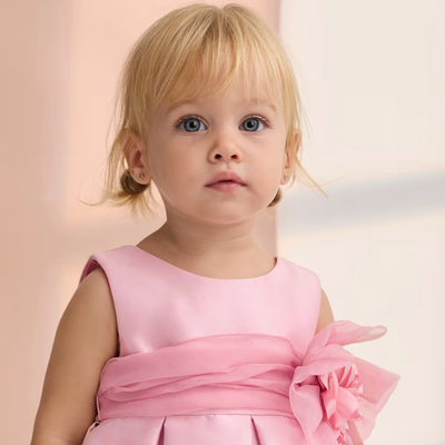 VESTIDO MIKADO ROSA - Menta Moda Infantil