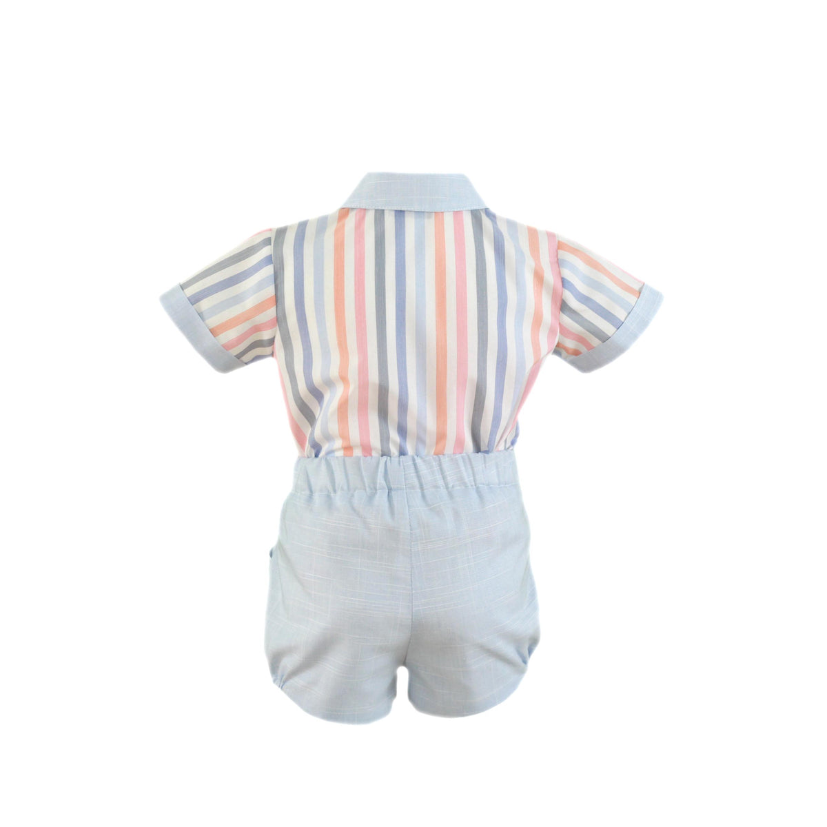 CONJUNTO PARA BEBÉ CAMISA DE COLORES Y BERMUDA