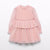 VESTIDO TUL GLITTER PALO DE ROSA PETALO