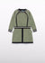 CONJUNTO FALDA TRICOT VERDE Y NEGRO