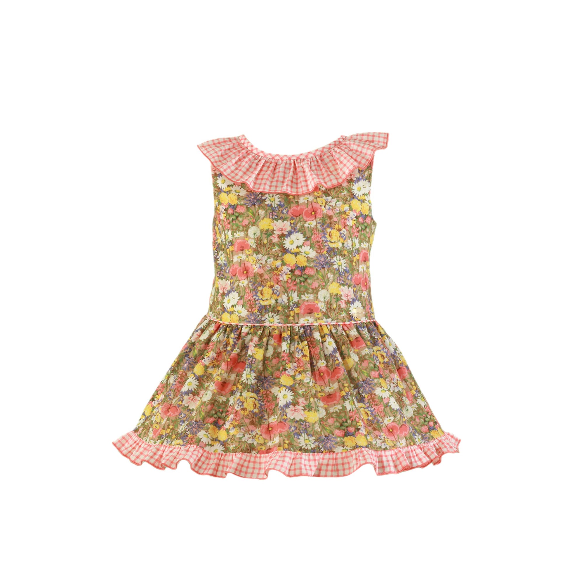 VESTIDO PARA NIÑA CON ESTAMPADO DE FLORES